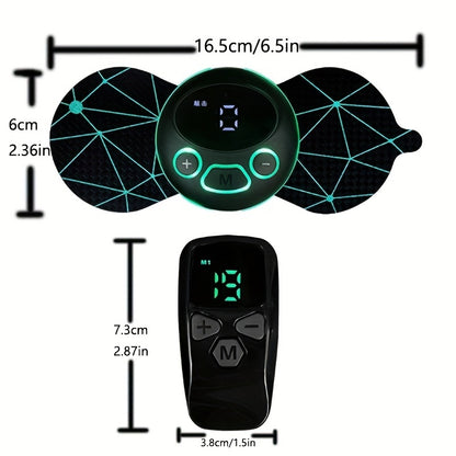 8-Mode Wireless Electric Neck Massager: Relieve Pain & Increase Mobility with LCD Display EMS Body Stretcher!