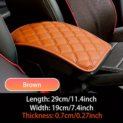 Upgrade Your Car Comfort with this Universal Artificial Leather Car Armrest Mat!