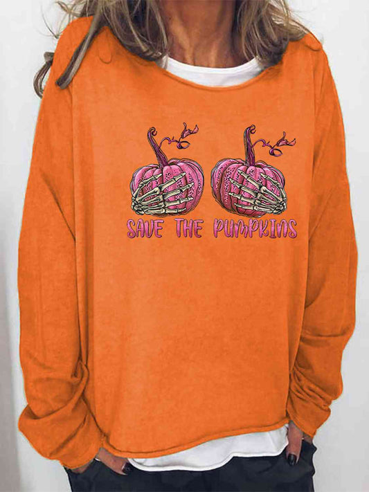 SAVE THE PUMPKIN Sweat-shirt graphique pleine taille