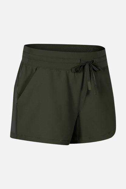 Waist Tie Active Shorts