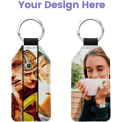 10pcs Sparkling PU Leather Keychains - 12 Heat Transfer Keyrings with Sublimation Blank Keychain Glitter