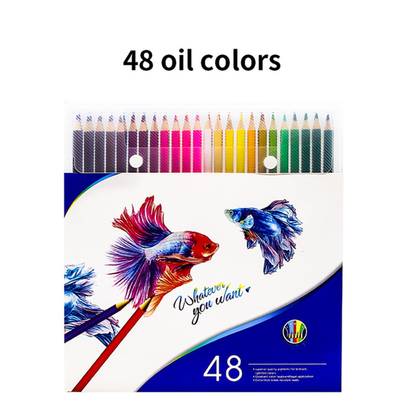 48/72/120/150/180 Professional Oil Color Pencil Set Drawing Colored Pencils Wood Colour Coloured Pencils Kids