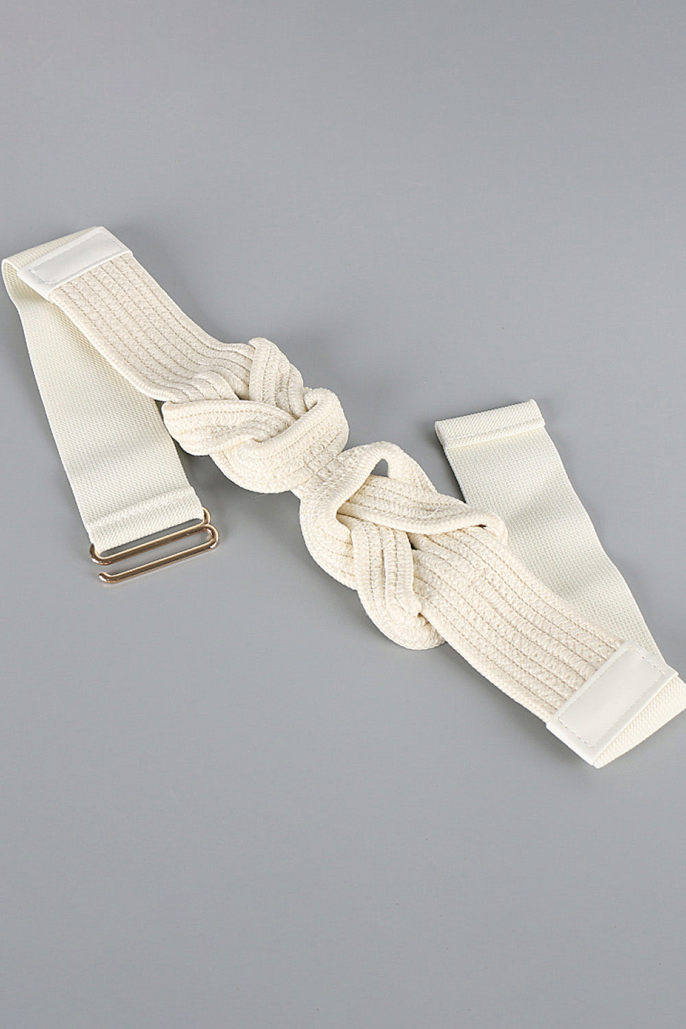 Ceinture élastique large en cuir PU