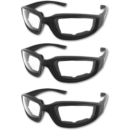 3 Pairs of Motorcycle Riding Glasses: UV Protection, Dustproof & Windproof - Perfect For Outdoor Riding!