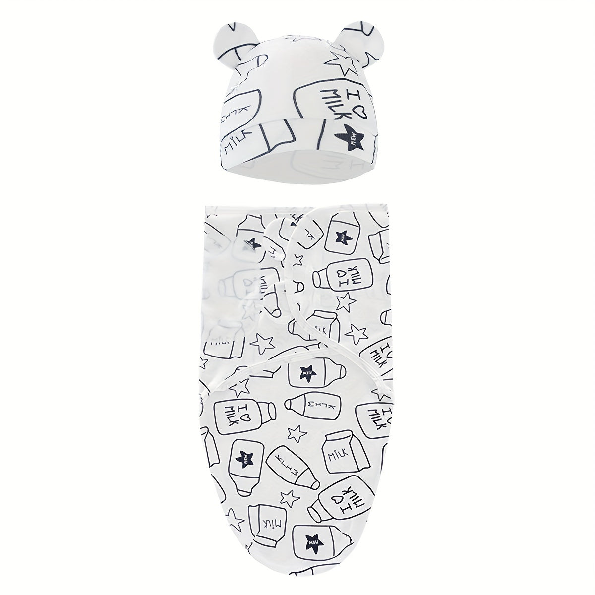 The Perfect Swaddle for Newborns: 1 Set of Small & Medium-Sized Swaddling Sleeping Bags for Boys & Girls, Easy Wrapping & Preventing Startle Reflex.