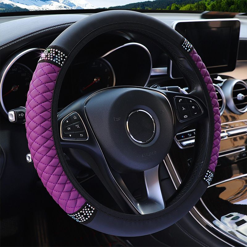 Upgrade Your Car's Interior with a Luxurious Soft Leather Steering Wheel Cover!