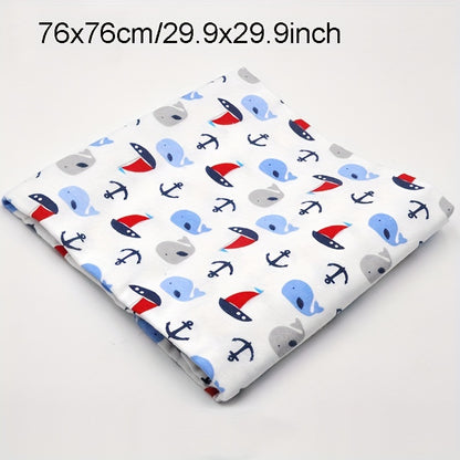 4pcs/pack Cotton Swaddle Blankets Neutral Receiving Blanket Swaddling, Wrap For Boys And Girls, Baby Essentials, Registry & Gift 29.92x29.92inch