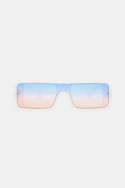 Lunettes de soleil rectangulaires à monture en polycarbonate