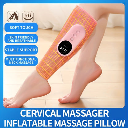 Masseur de jambes chauffant à Compression d'air, soulagement des mollets, douleurs musculaires, Fatigue, bras, soins de santé, relaxation, Massage de la tige avec Airbag 