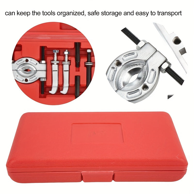 9-Piece Set of Double Disc Bearing Puller Tools - Separator Gearbox, Wave Box, Code Removal & More!