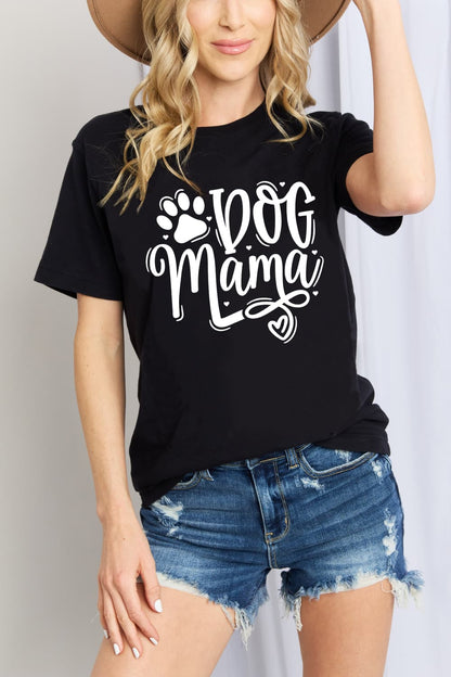 Simply Love Full Size DOG MAMA Graphic Cotton T-Shirt