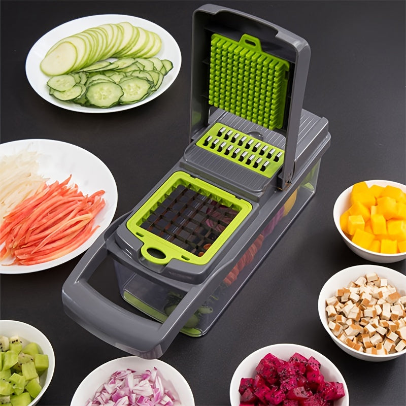 14-in-1 Vegetable Chopper: Effortlessly Slice, Dice, and Chop Veggies in Seconds!