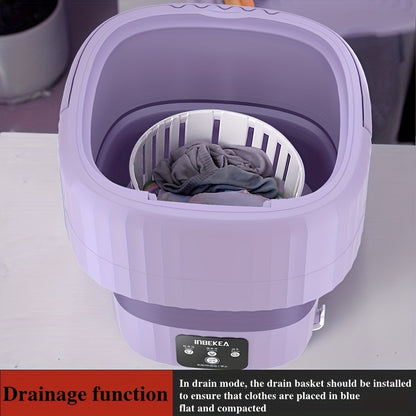 9L Blue Light Disinfection Washing Machine - Perfect for Home, Outdoor Travel & Dormitory Use!