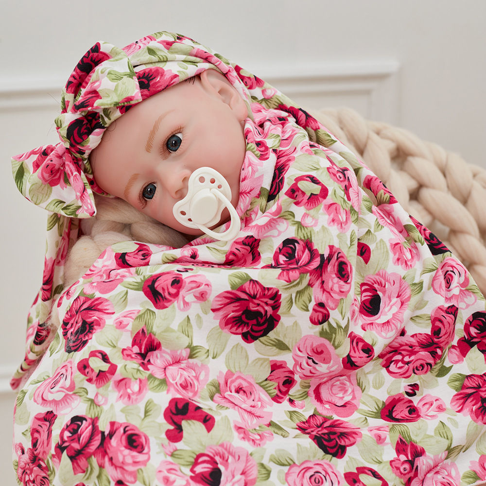 2pcs Soft & Cozy Baby Head Cover & Blanket - Perfect for Snuggling!