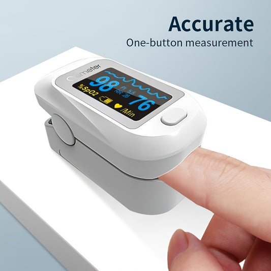 Accurate Pulse Oximeter Fingertip: Monitor Your Oxygen Saturation & Perfusion Index Instantly!