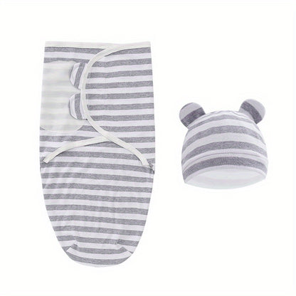 1 Set of Easy-to-Wrap Swaddling Blankets for Newborns - 0-6 Months - Perfect for Boys & Girls!