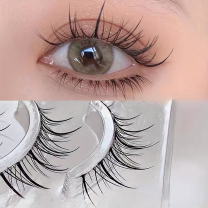 5 Pairs of Wavy False Eyelashes - Perfect for Manga & Anime Makeup & Beauty!