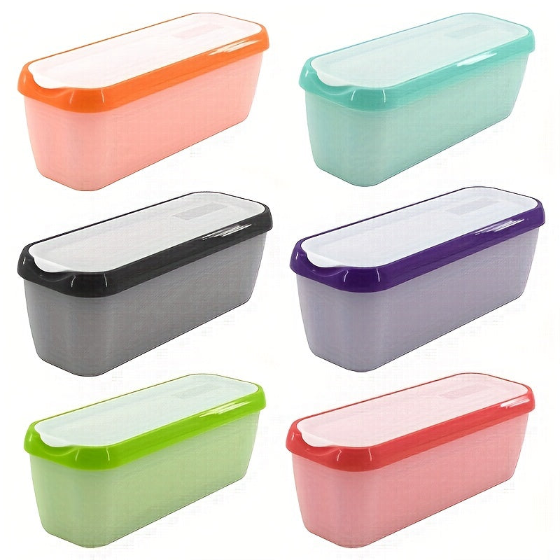 1.5 Quart Ice Cream Bucket: Double Wall Insulated Reusable Container With Non-Slip Base & Stackable Freezer Shelf