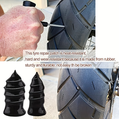 40pcs（S 20pcs+L 20pcs）Separately Packaged, Vacuum Tire Quick Repair Kit With Spiral Rubber Nails, Suitable For Automobiles And Motorcycles