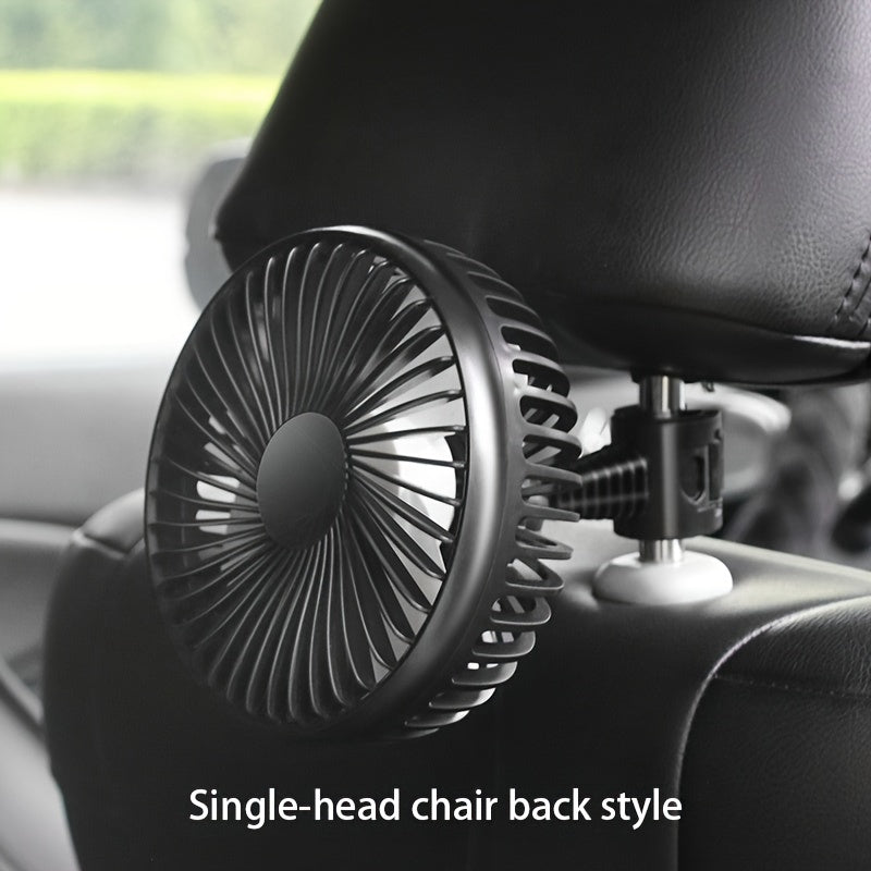 Adjustable Multi-function Car Mini Double-headed Fan - Perfect for Summer Drives and Home Use