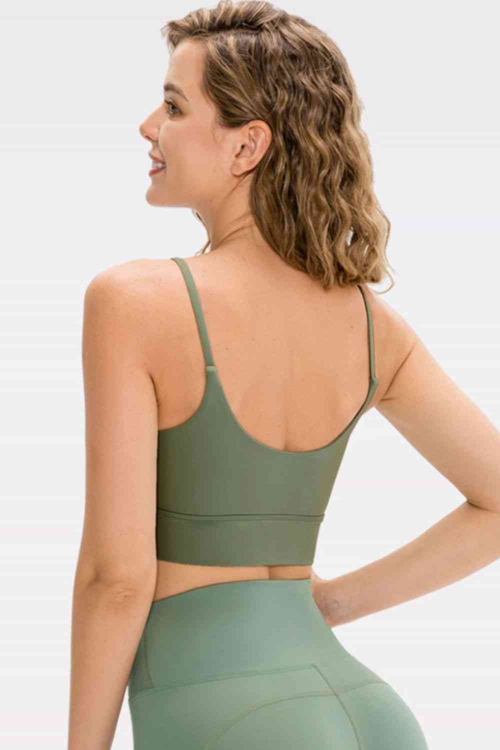 Scoop Neck Long Active Bra