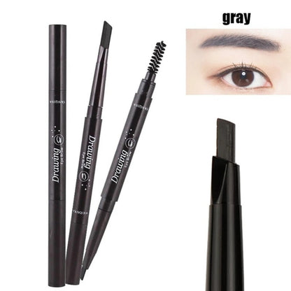 5 Colors Natural Makeup Eyebrow Pencil - Double Heads, Waterproof & Long-Lasting - Easy Ware Eyebrow Pen With Brush