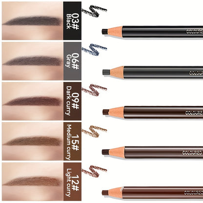 Sweat and Smudge-Proof Tear-Off Eyebrow Pencil - Natural Color Rendering and Easy to Use