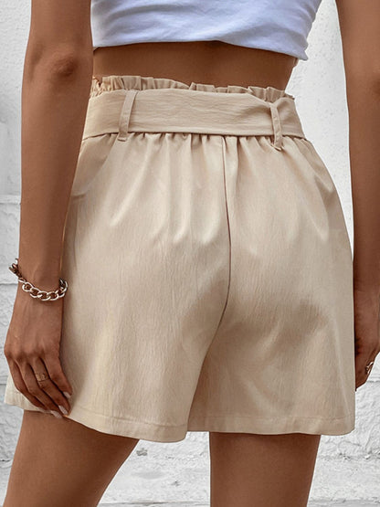 Belted Shorts with Pockets