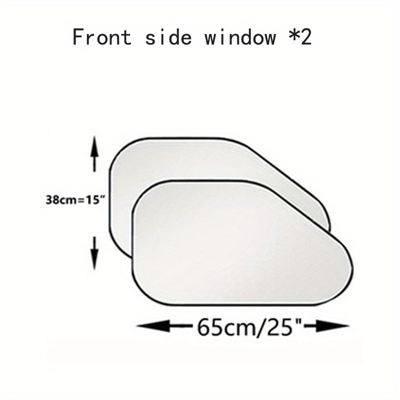 Pare-soleil de pare-brise de voiture, 1 à 6 pièces, pour la Protection des vitres latérales contre les rayons UV du soleil et la chaleur, avec pochette de rangement, pare-soleil de fenêtre pour voiture 