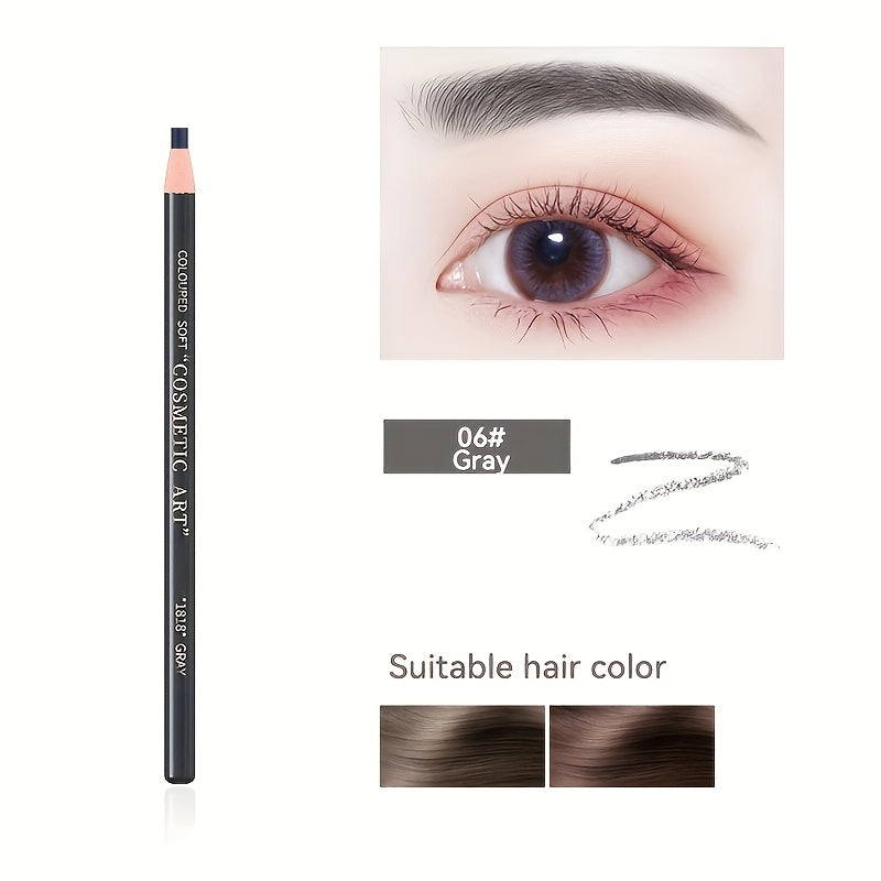 Sweat and Smudge-Proof Tear-Off Eyebrow Pencil - Natural Color Rendering and Easy to Use