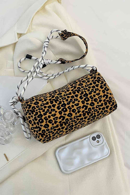 Animal Print Nylon Handbag