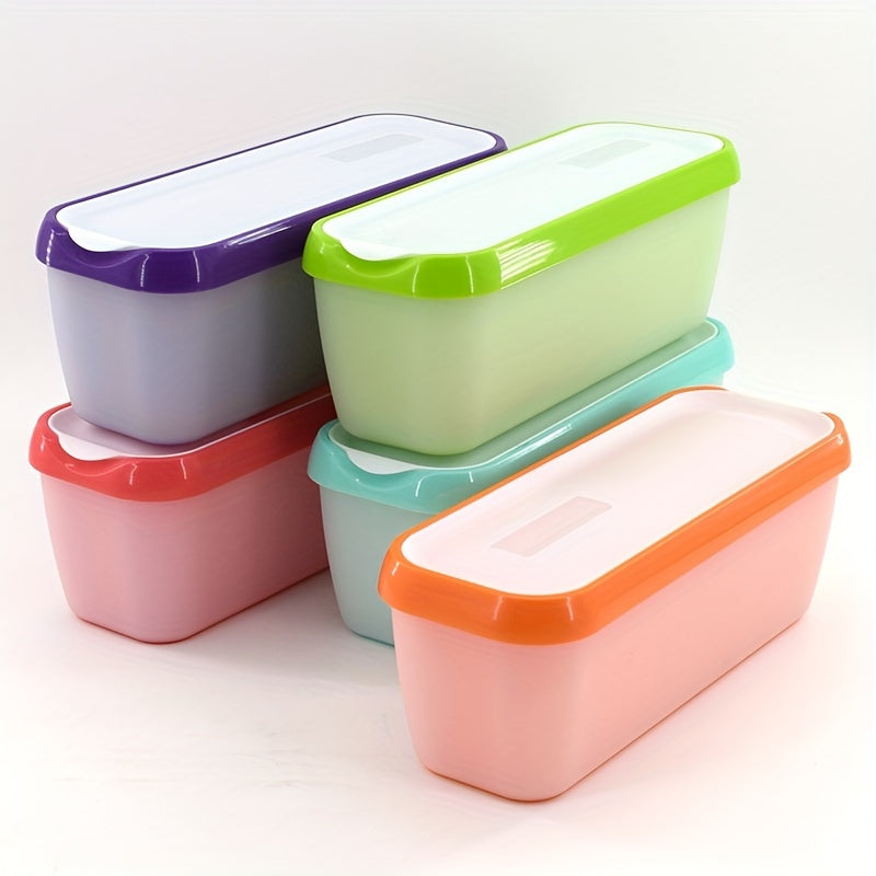 1.5 Quart Ice Cream Bucket: Double Wall Insulated Reusable Container With Non-Slip Base & Stackable Freezer Shelf