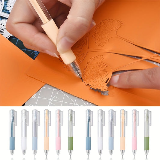 5pcs/6pcs Art Utility Knife Pen Set - Perfect for Stickers, Scrapbooking, Express Box Cutting & More - School Supplies & DIY Crafts!