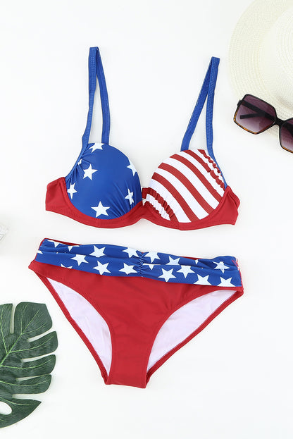 Ensemble bikini froncé