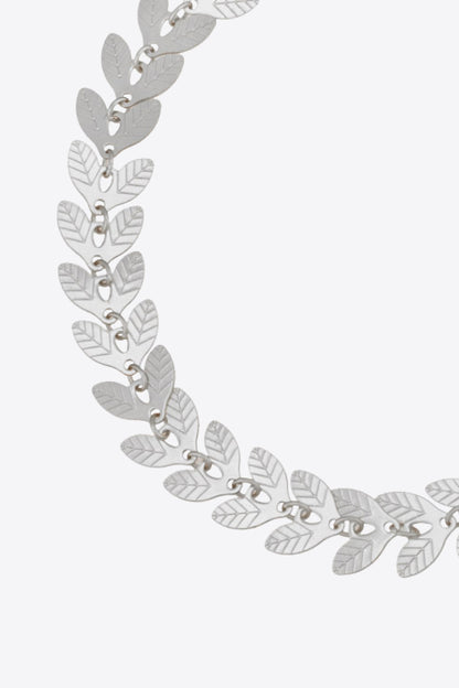 Collier feuille en argent sterling 925