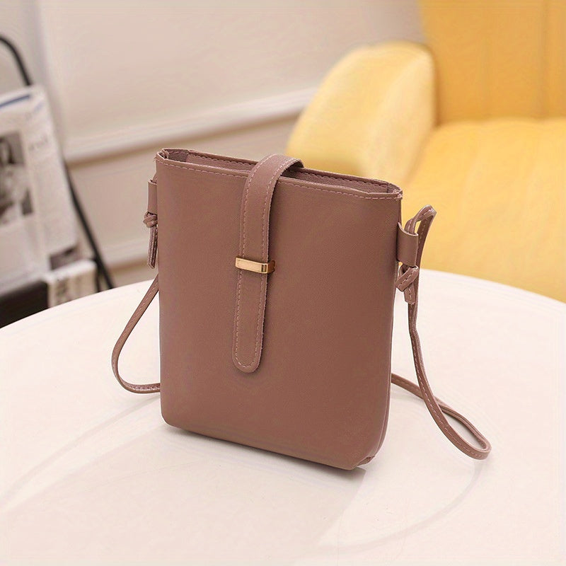 Stylish and Versatile Mini Faux Leather Bucket Bag for Women - Perfect for Phone, Coins, and More!