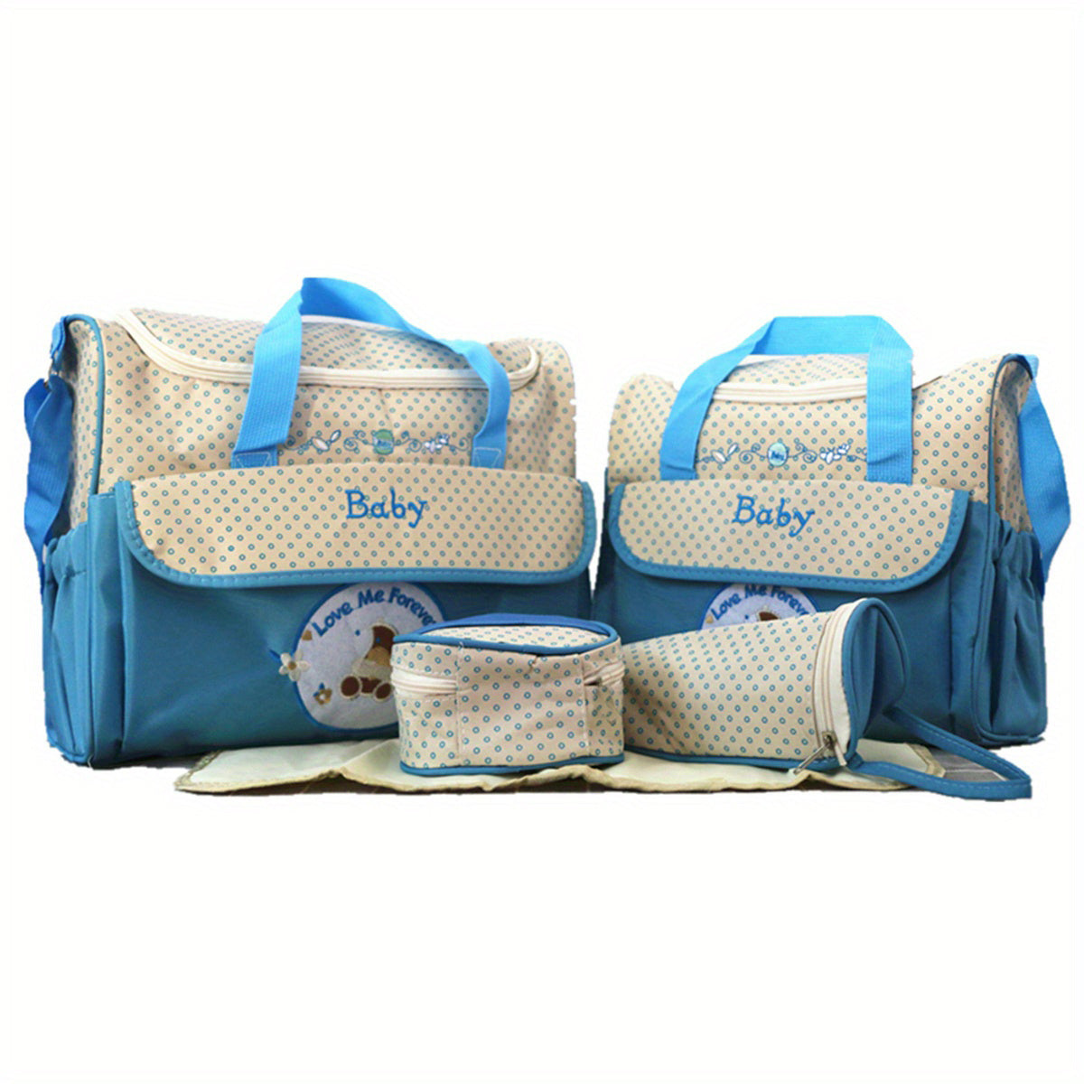 5pcs/set Bag Mummy Bag, Multifunctional Large-capacity Shoulder  Bag, Mother Bag, Mother And Baby Child Diaper Bag