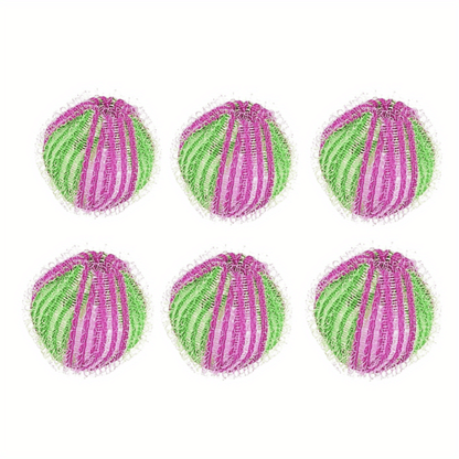 6Pcs Pet Hair Remover - Reusable Lint Remover Balls for Washing Machines - Get Rid of Pet Hair on Clothes Easily!