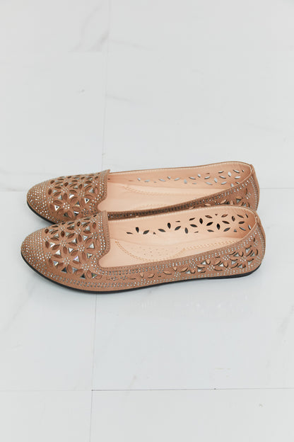 Forever Link Rhinestone Openwork Flats