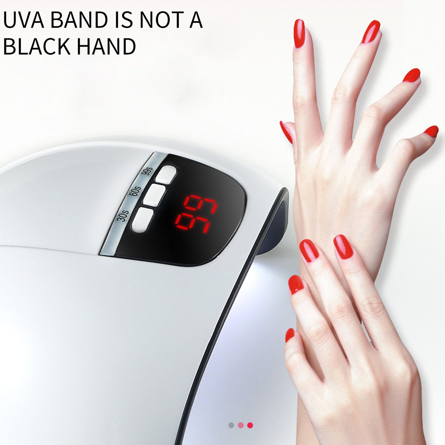 Uv Light For Nails, Uv Led Nail Lamp, With 3 Timers And Led Display, 54w Uv Nail Lamp, USB Interface, For Nail Polish Polishing Nail Dryer