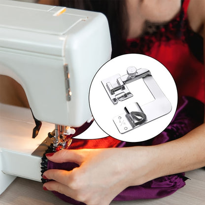 Upgrade Your Sewing Machine with this 3pcs Rolled Hem Presser Foot Set - Compatible with Singer, Brother, Babylock & More!