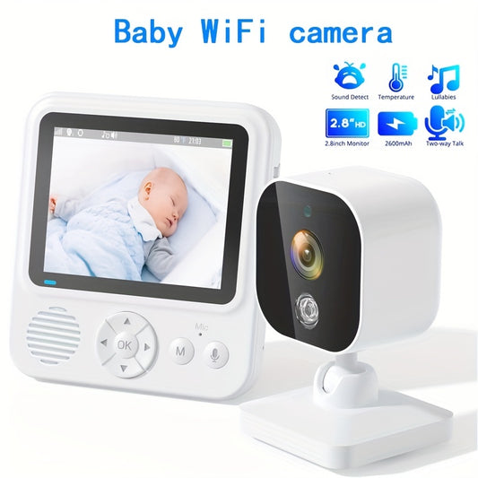 1080P 3.0 Inch HD Video Baby Monitor Camera: Real-Time Monitoring, Two-Way Talk, Temperature Display, and Cry Alarm - No APP or Playback Function