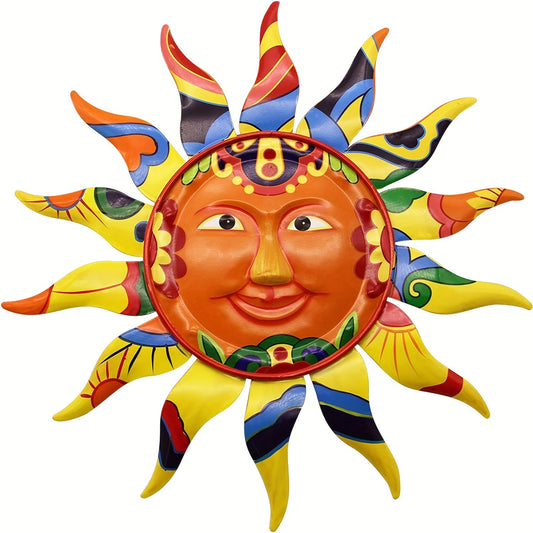 Beautiful Colorful Sun Wall Art Decor - Perfect for Indoor & Outdoor Home & Garden Decorations