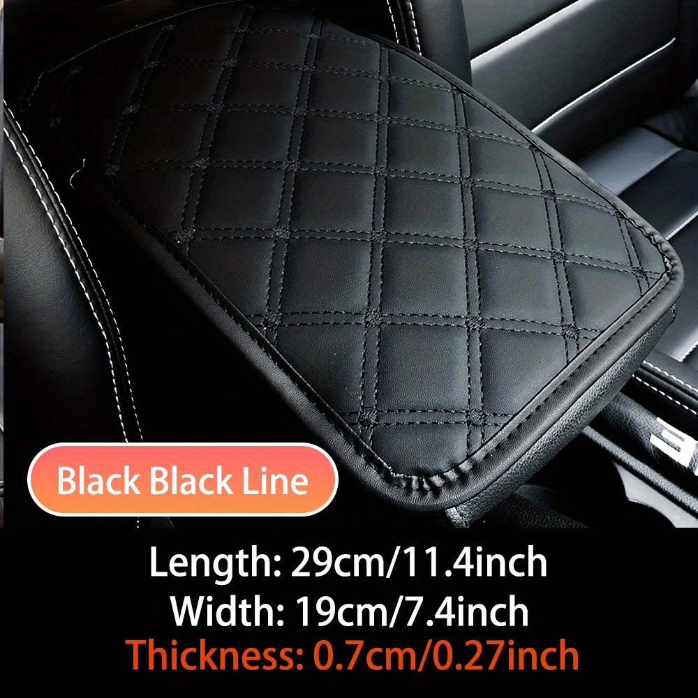 Upgrade Your Car Comfort with this Universal Artificial Leather Car Armrest Mat!