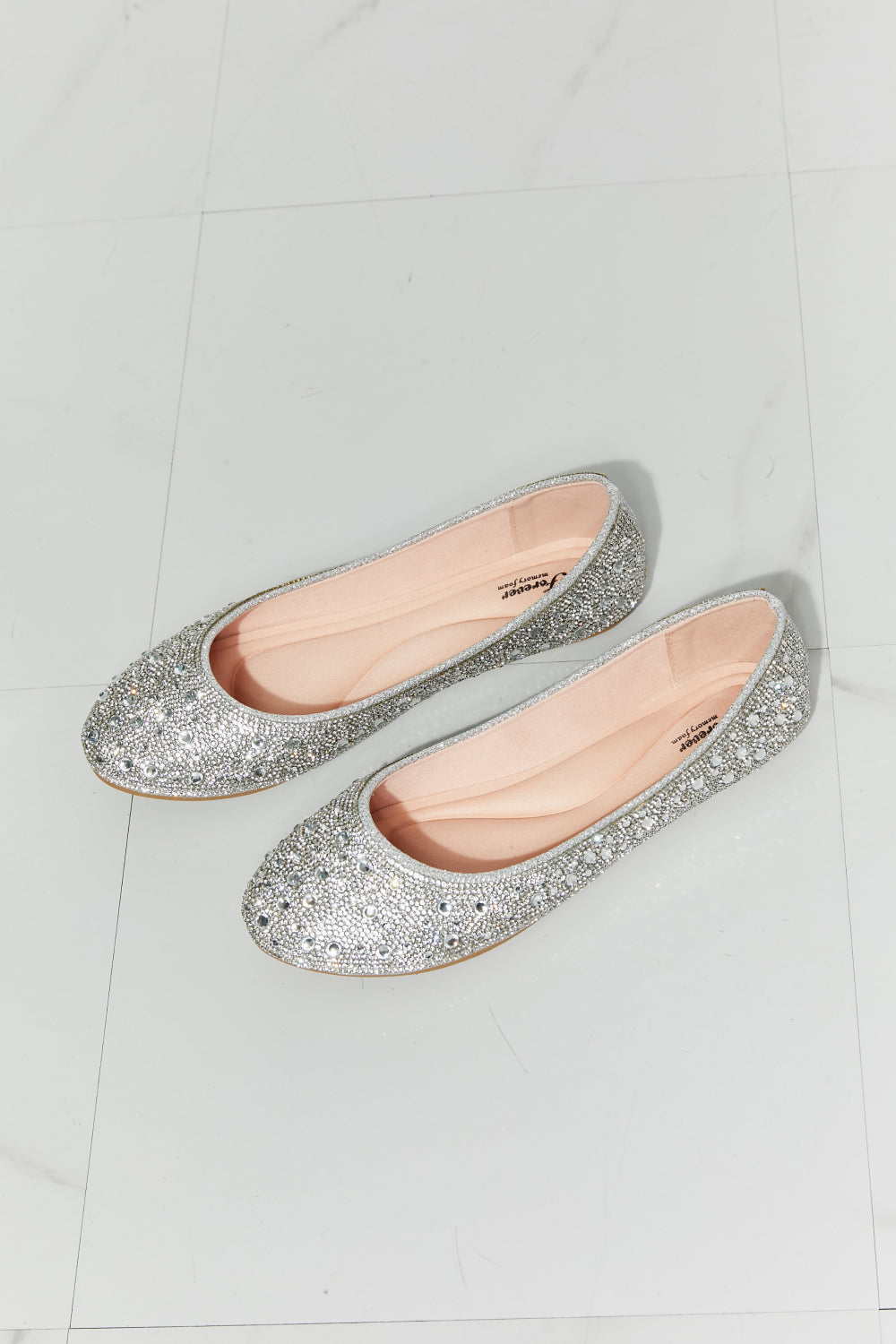 Forever Link - Sparkle In Your Step - Ballerines plates à strass - Argenté