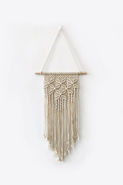 Decoración colgante de pared de macramé