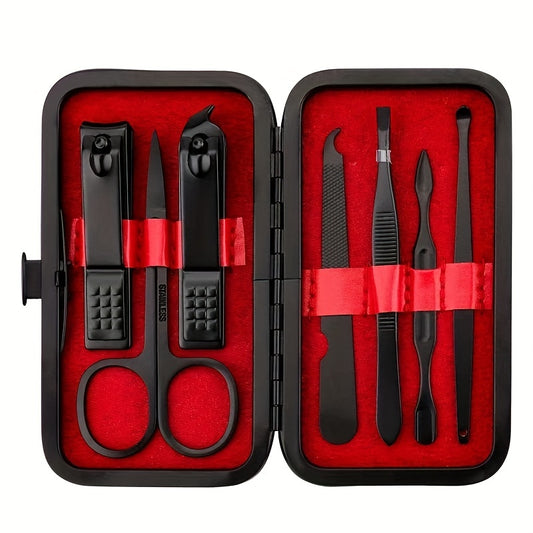 7-in-1 Mens Grooming Kit: The Perfect Gift for Men & Women - Nail Clippers, Manicure Set, Etc.