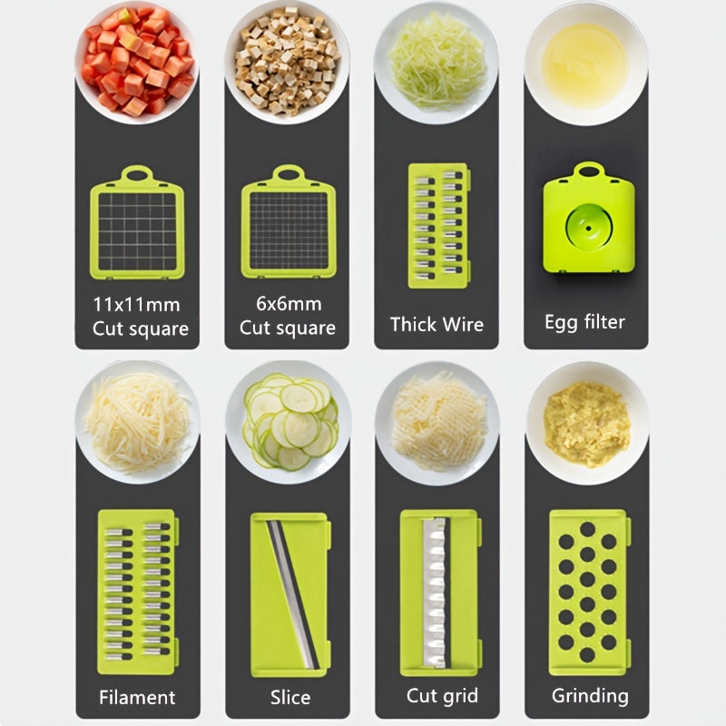 14-in-1 Vegetable Chopper: Effortlessly Slice, Dice, and Chop Veggies in Seconds!