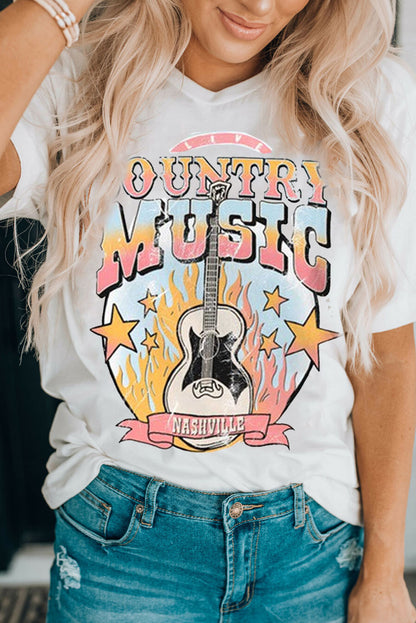 Camiseta gráfica COUNTRY MUSIC NASHVILLE