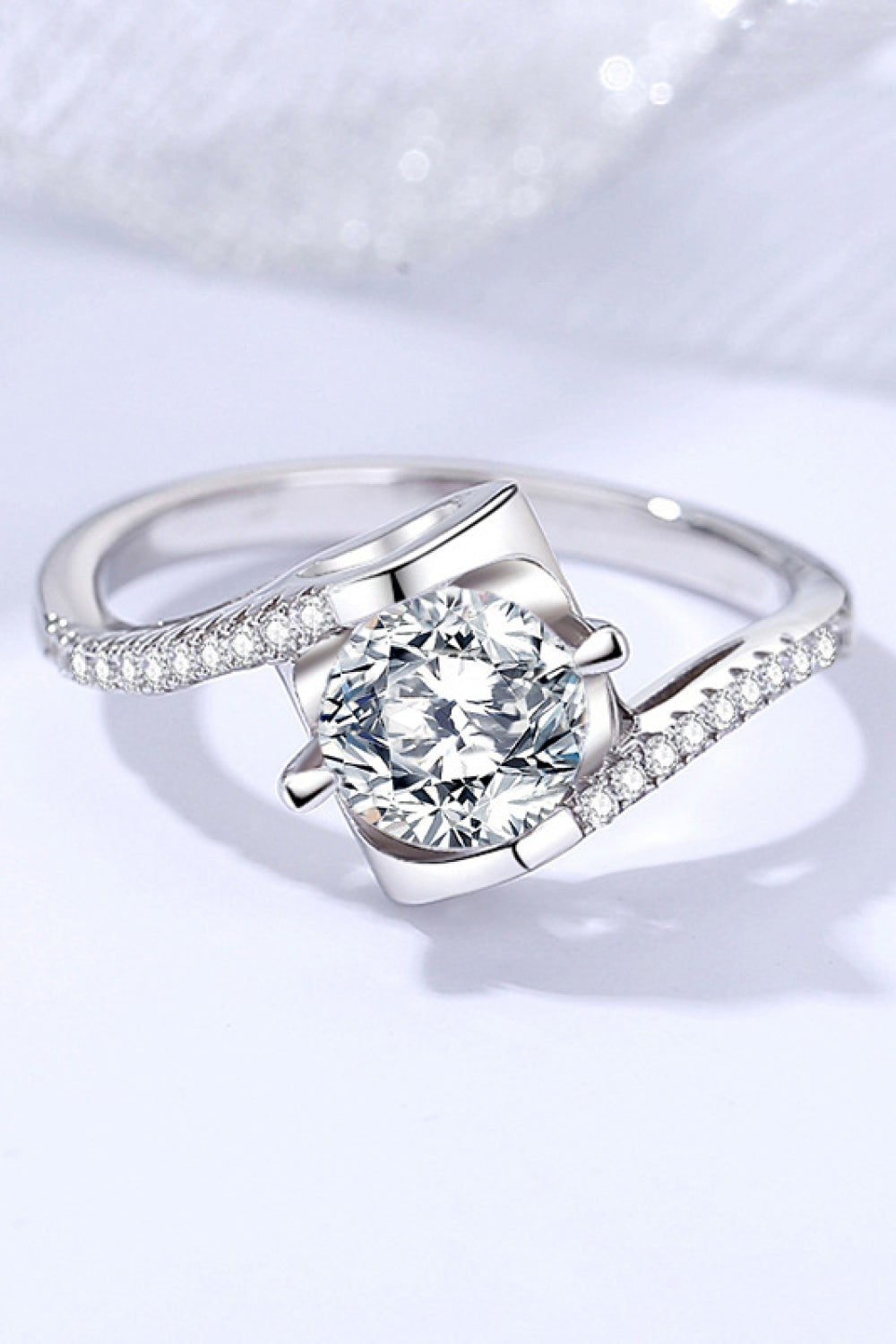 Bague Moissanite en argent sterling 925 Darling You